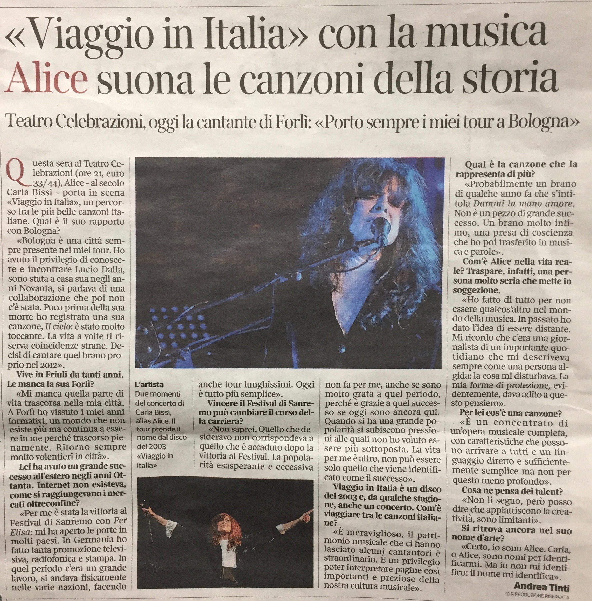 Corriere - Alice - VIAGGIO IN ITALIA - 27.03.19 Bologna